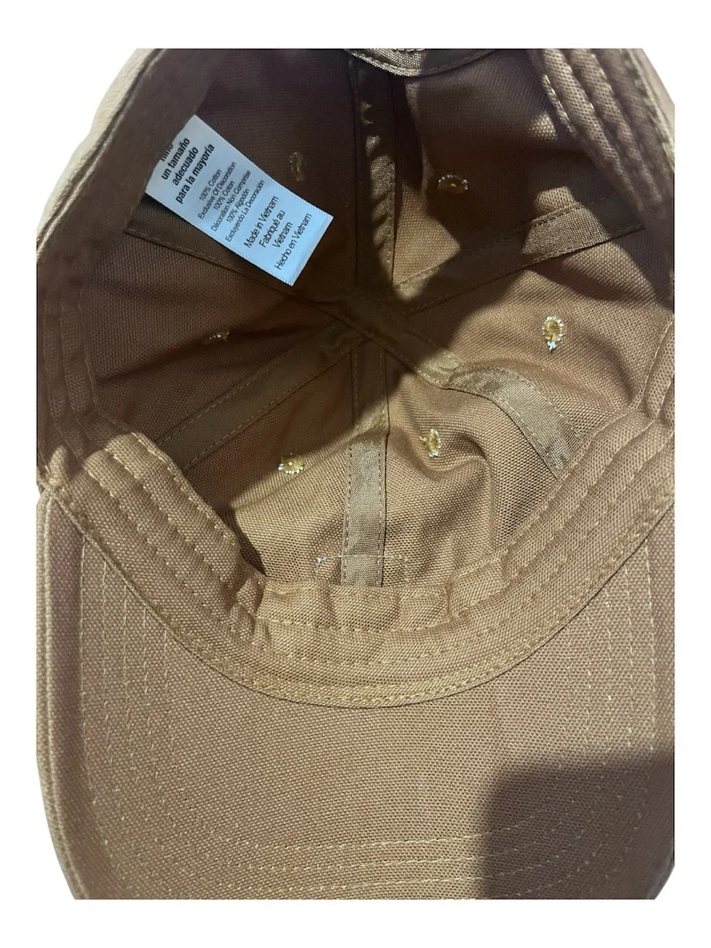 Carhartt Tan Interior Canvas Baseball Cap